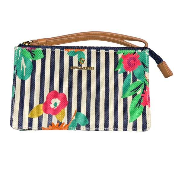 Spartina 449 Handbags - Spartina 449 Navy Stripe 28 Shelter Cove Emmy Wristlet NWOT